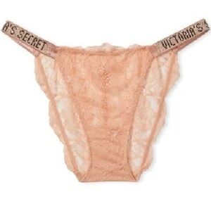 VICTORIA'S SECRET SHINE STRAP RHINESTONE LACE BIKINI PANTY